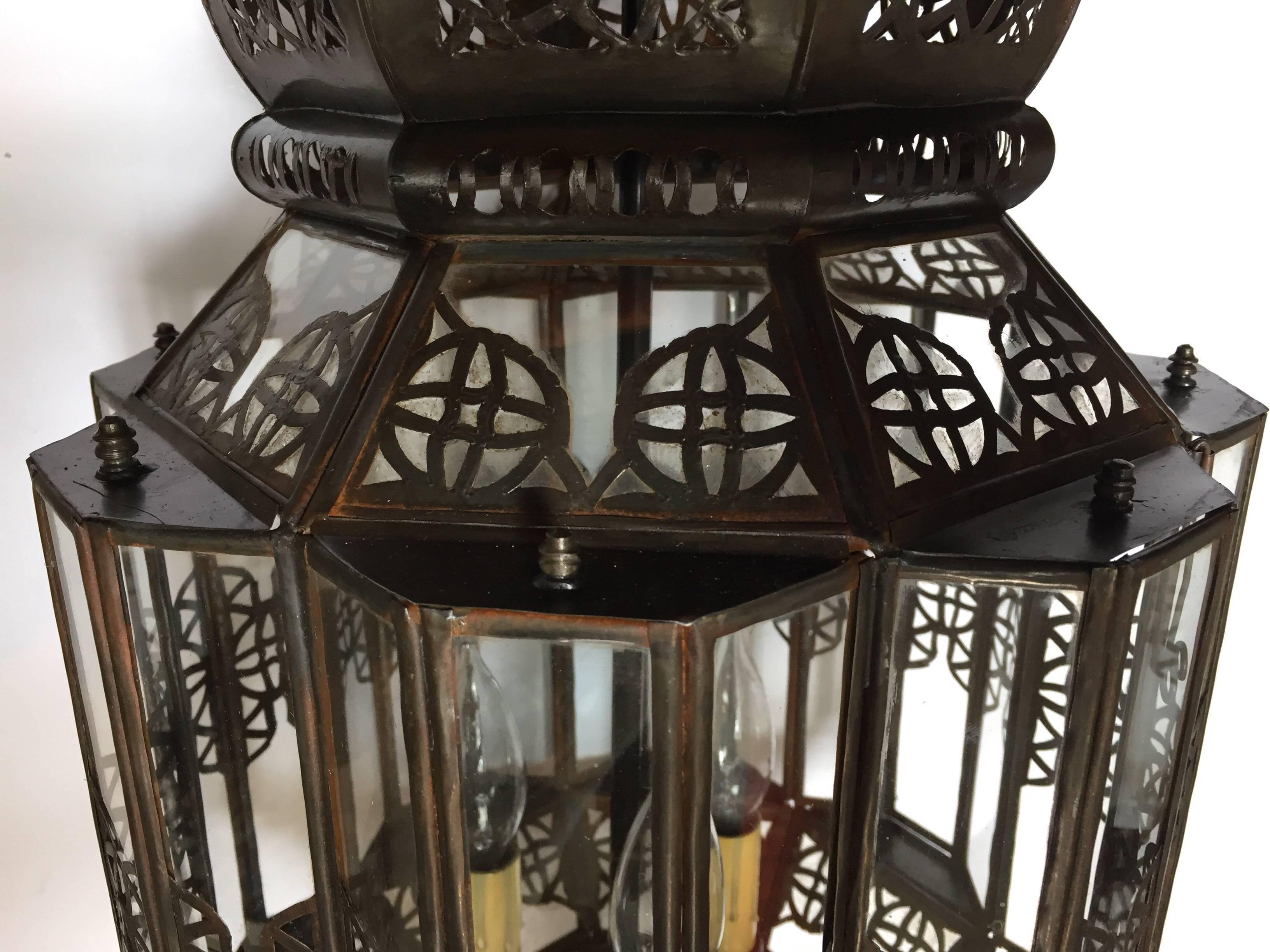 Moroccan Moorish Clear Glass Lantern 6