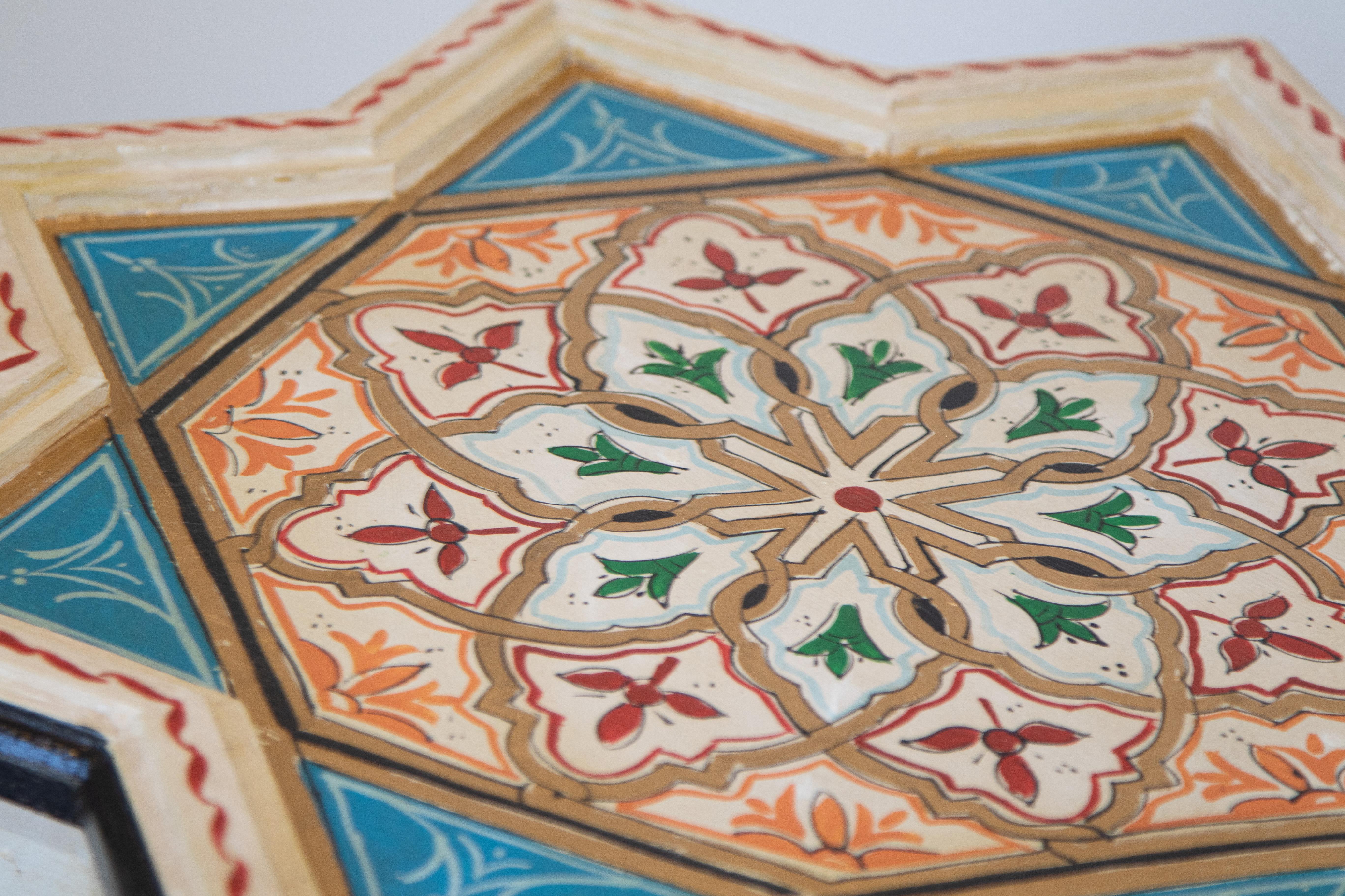 Moroccan Moorish Ivory Side Tables a Pair 11