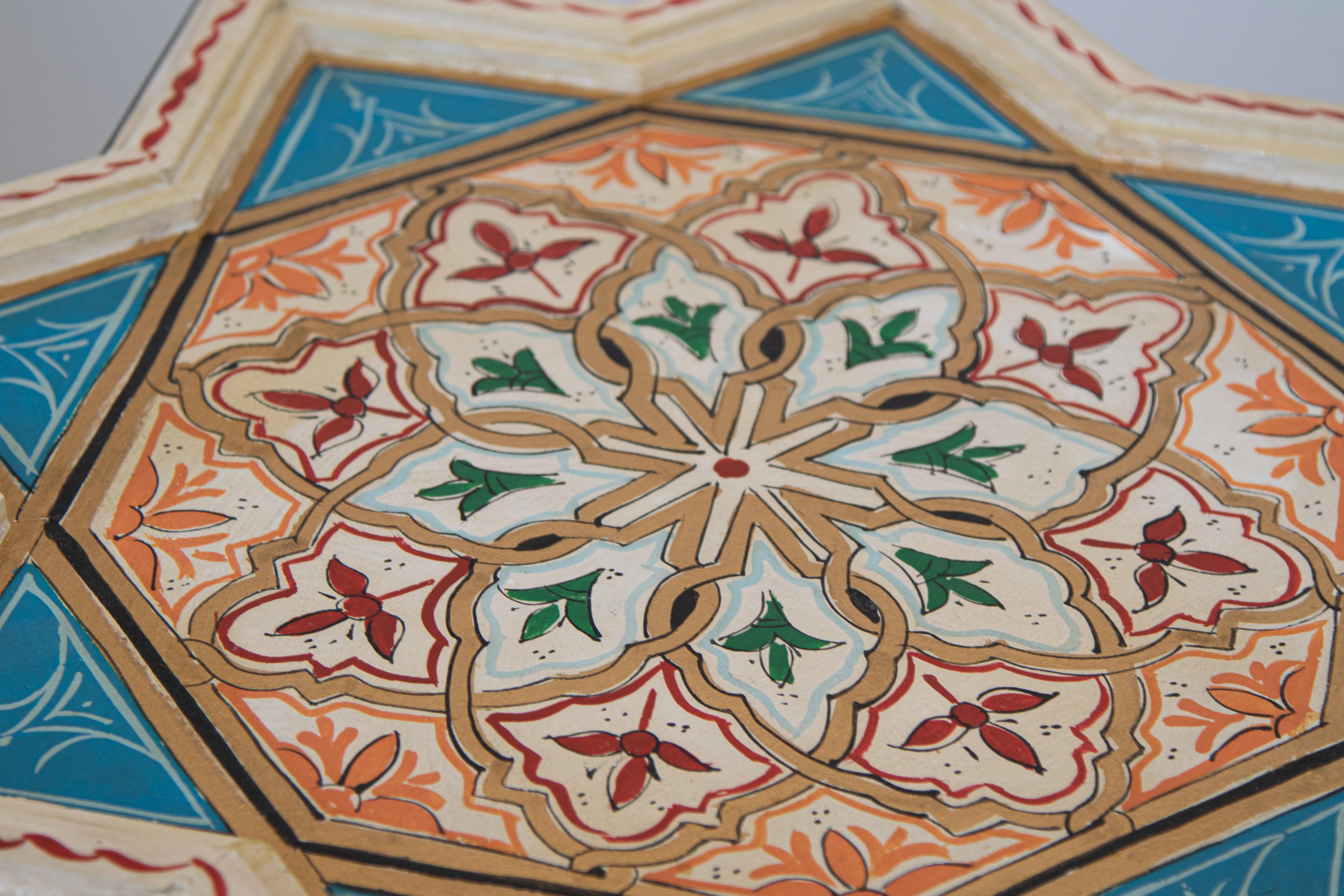Moroccan Moorish Ivory Side Tables a Pair 1