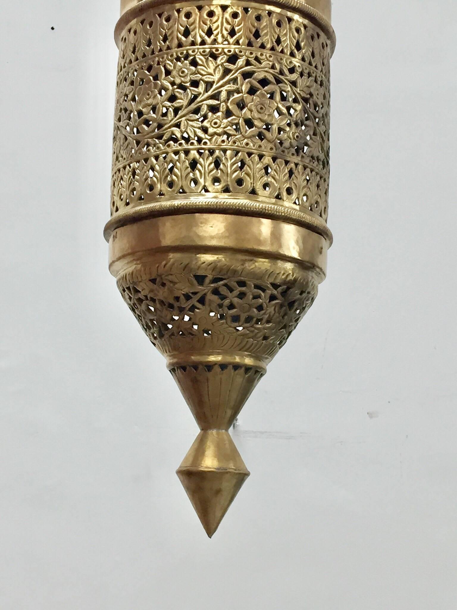Indien Luminaire suspendu marocain en laiton de style mauresque
