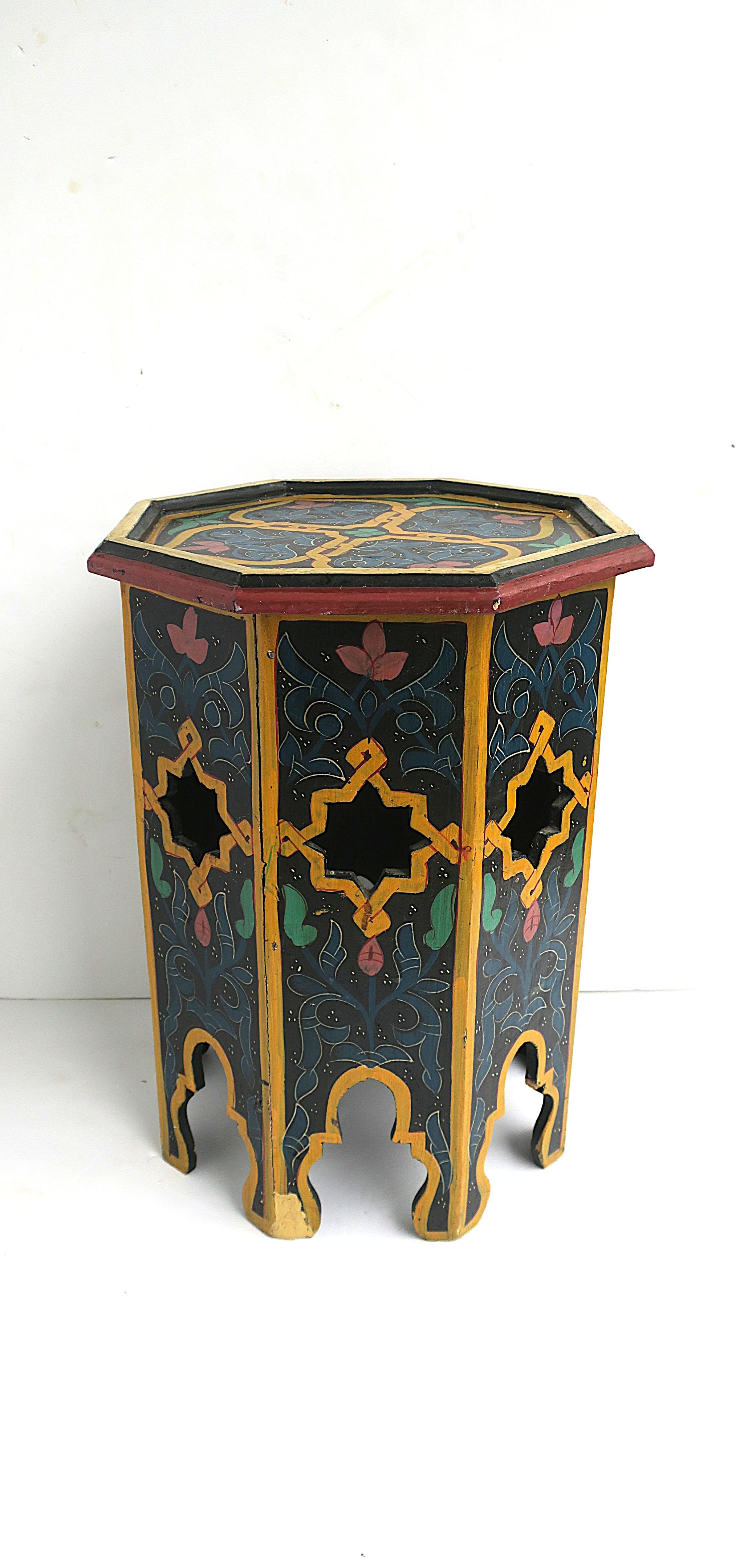 Marokkanischer maurischer Tabouret-Beistelltisch im Angebot 4