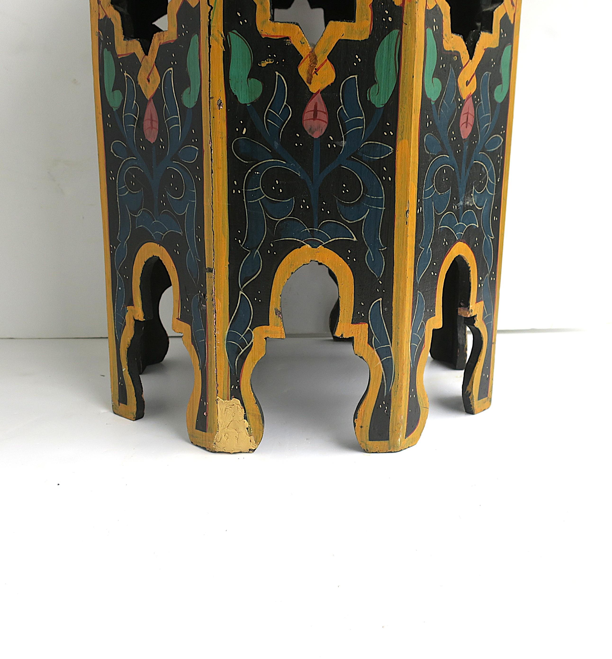 Marokkanischer maurischer Tabouret-Beistelltisch im Angebot 5