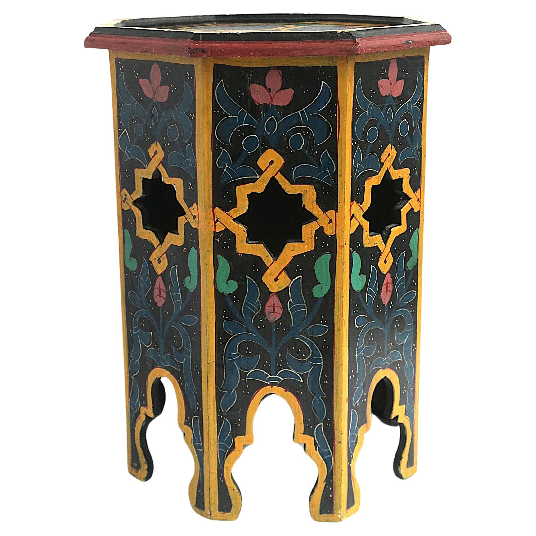 Marokkanischer maurischer Tabouret-Beistelltisch