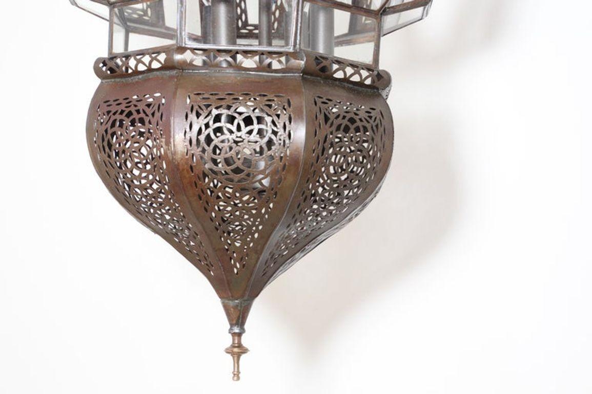 Moroccan Moorish Vintage Hanging Light Fixture For Sale 9