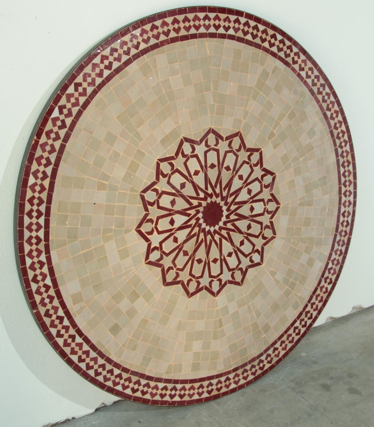 Moroccan Mosaic Outdoor Tile Table in Fez Moorish Design ...