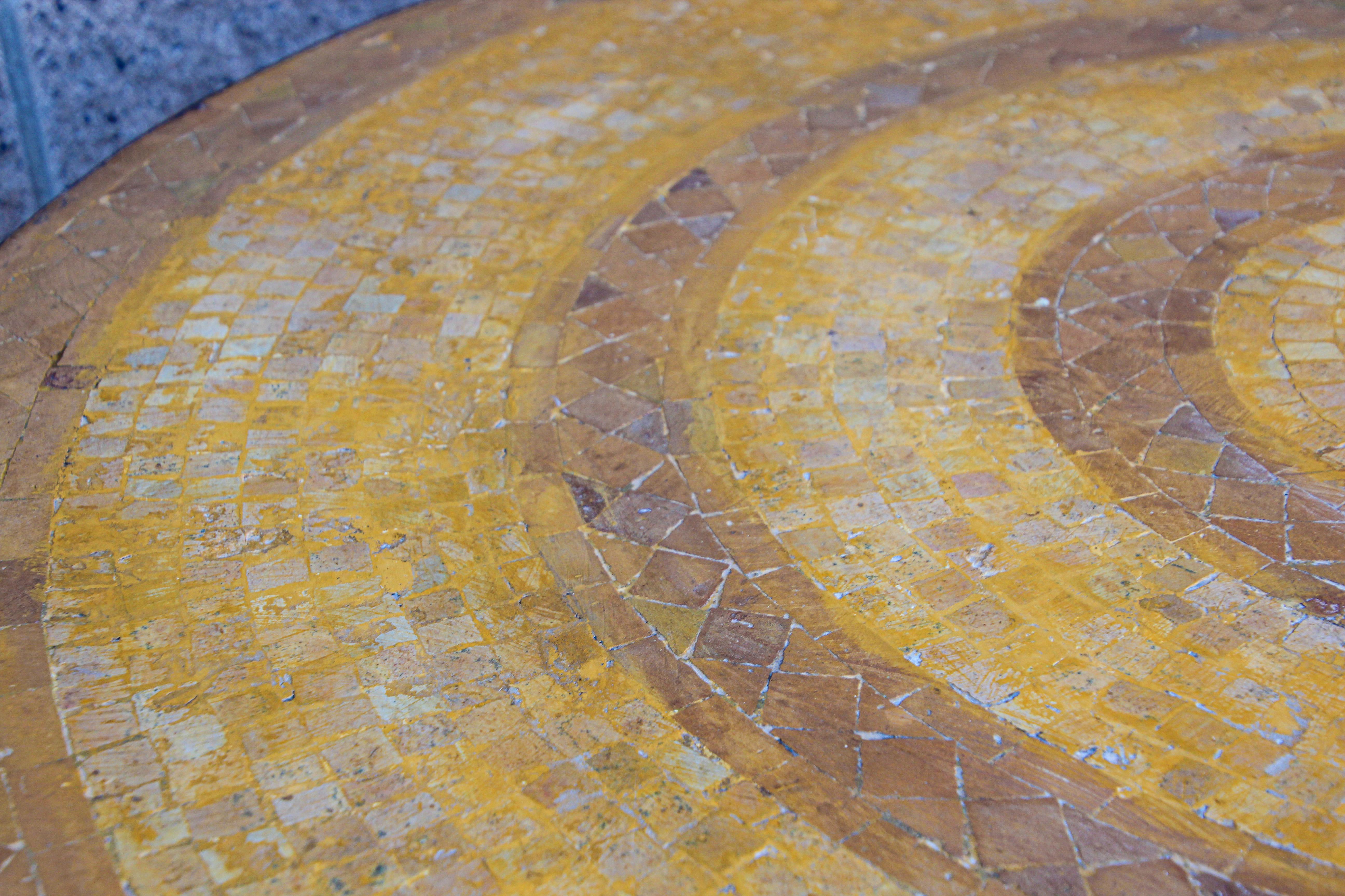 Moroccan Mosaic Stone Inlaid Table Indoor or Outdoor 11