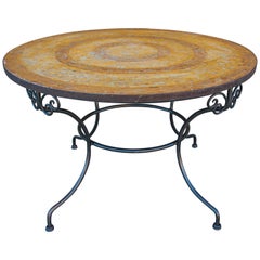 Moroccan Mosaic Stone Inlaid Table Indoor or Outdoor