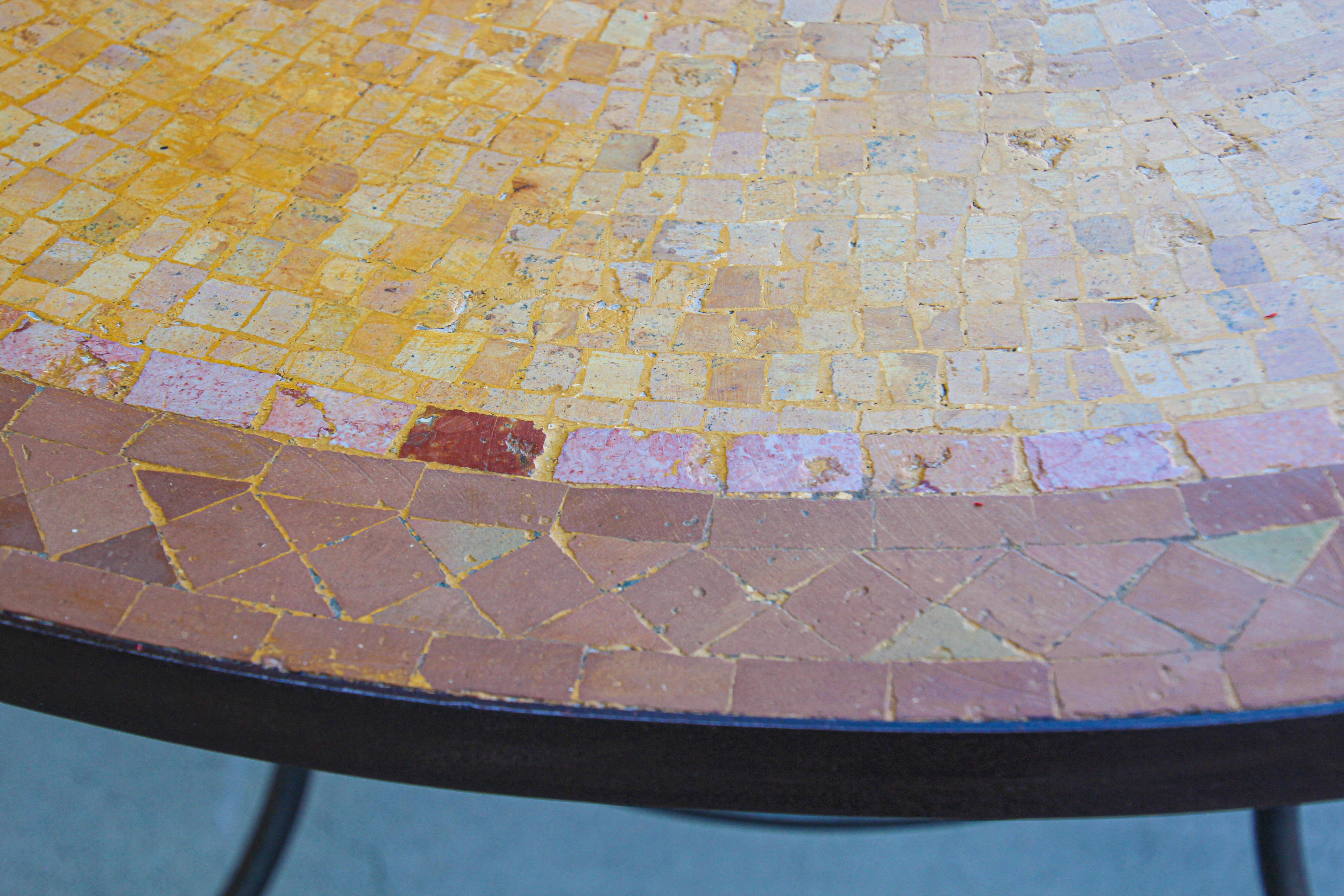 Moroccan Mosaic Stone Table Indoor or Outdoor 5