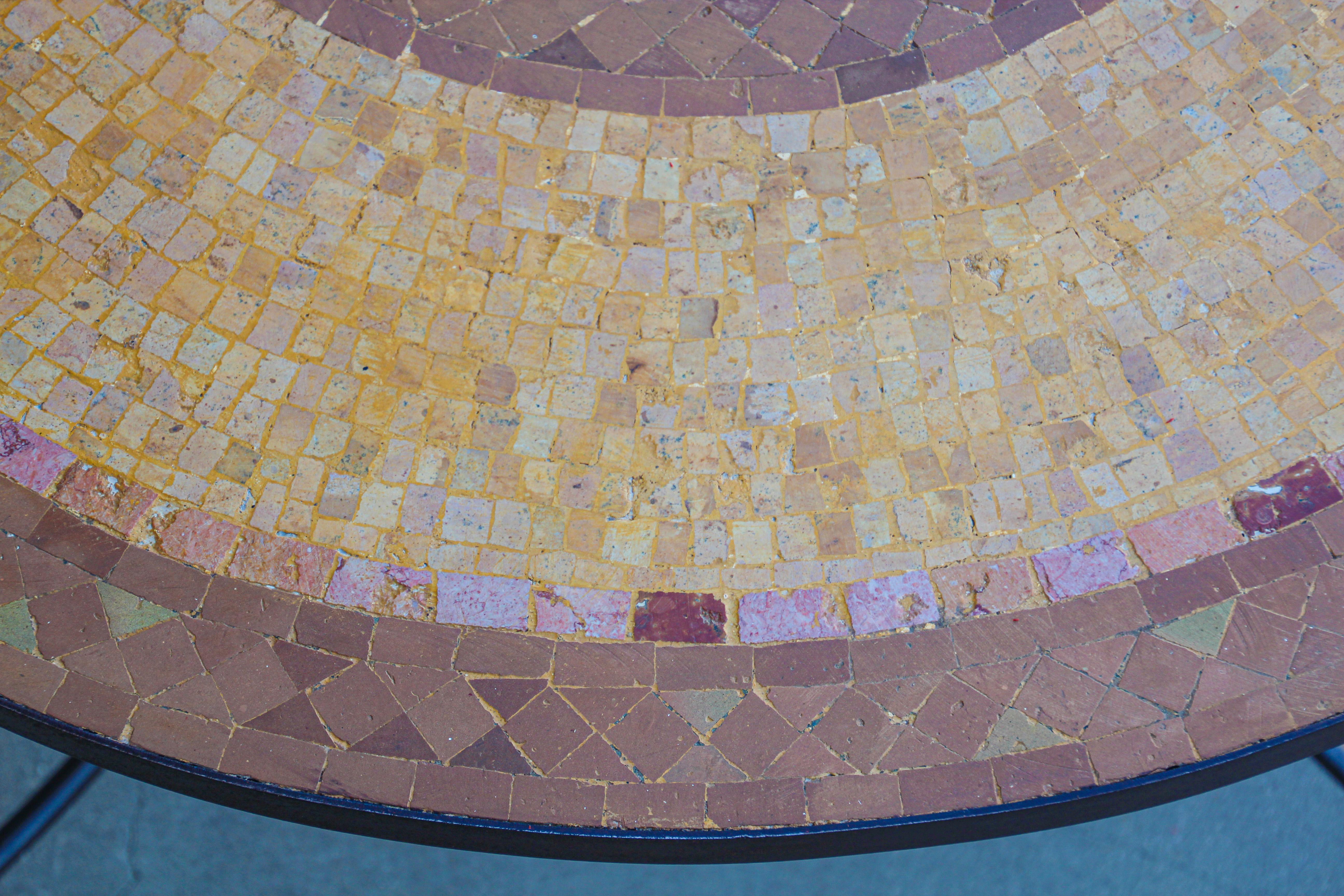 Moroccan Mosaic Stone Table Indoor or Outdoor 9