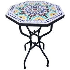 Moroccan Mosaic Table, Octagonal Shape