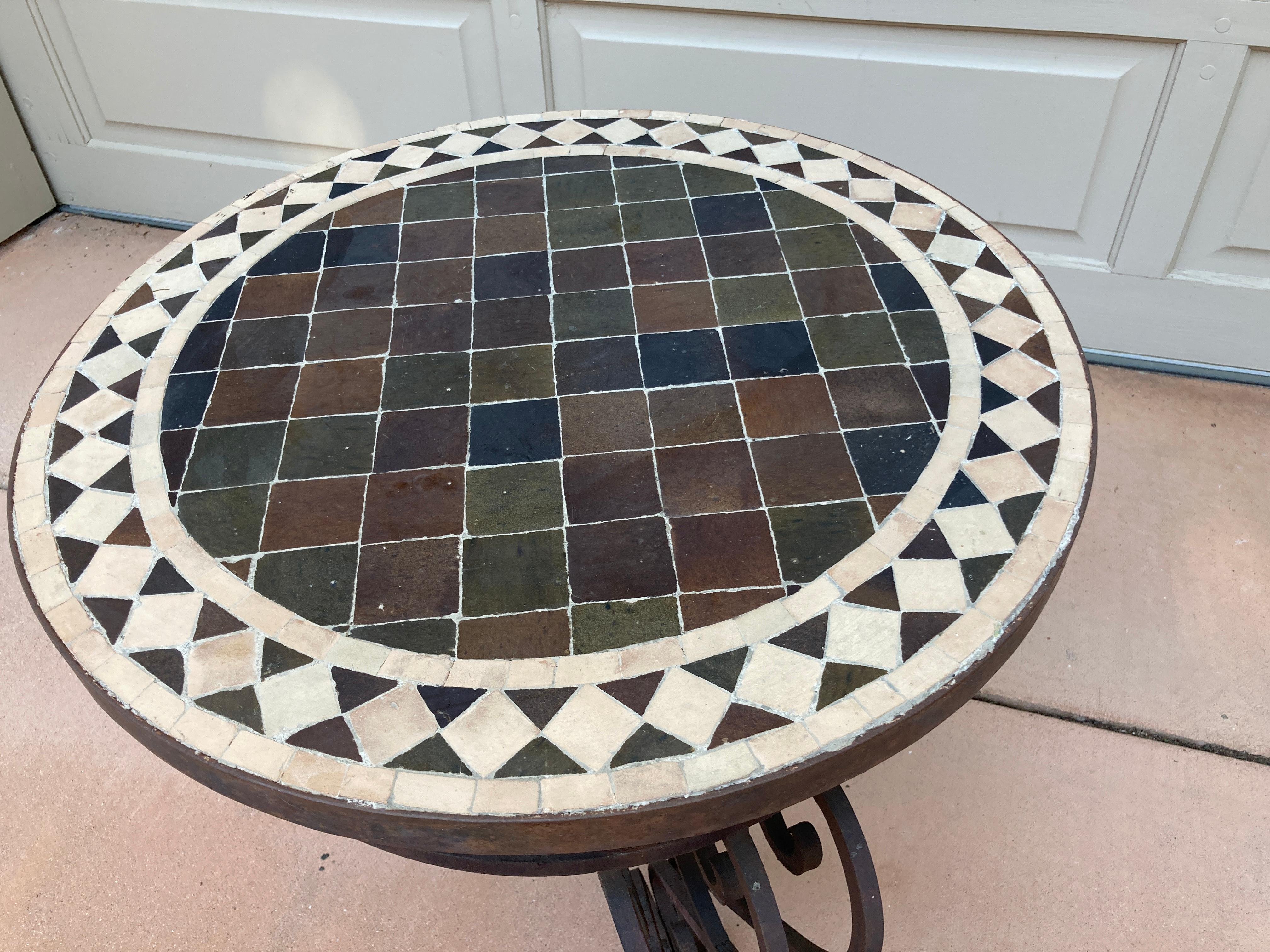 moroccan mosaic dining table