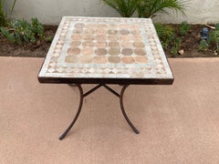 Moroccan Mosaic Tile Square Side Table