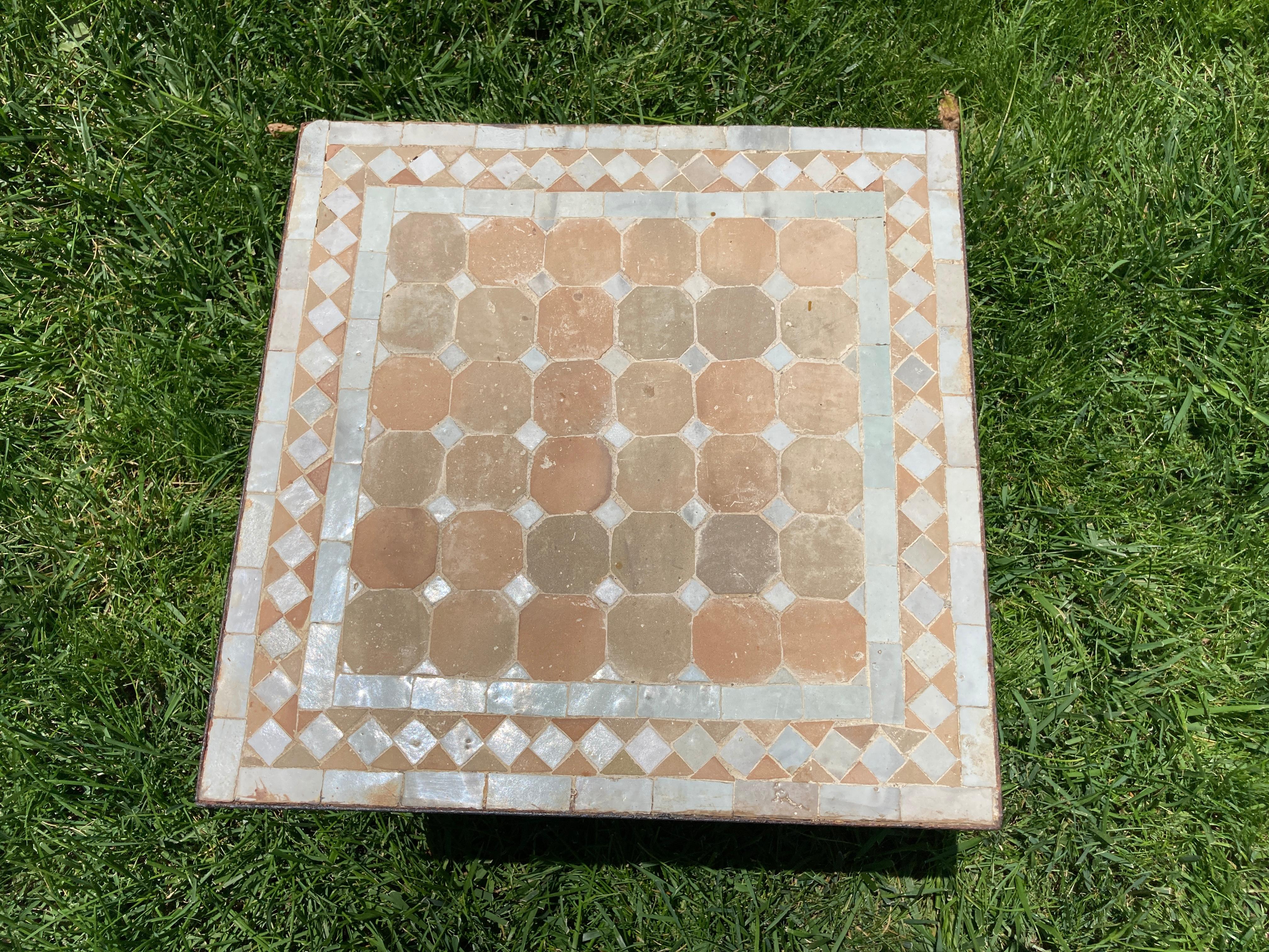mosaic square table