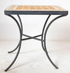 Moroccan Mosaic Tile Table Square Shape Outdoor Side Table