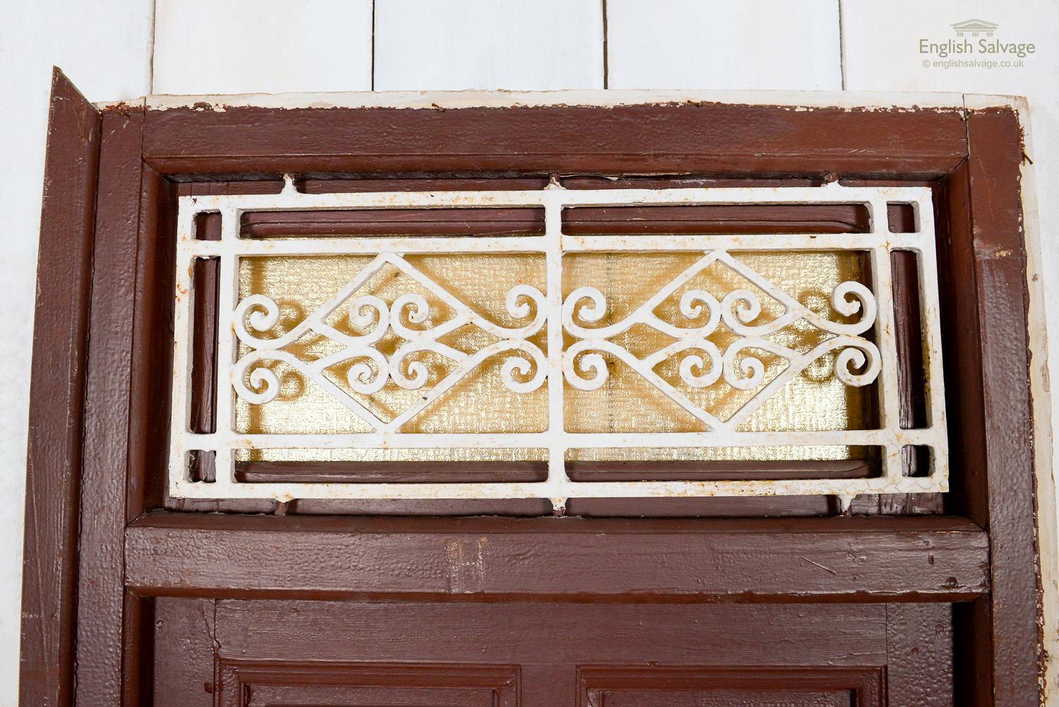 European Moroccan Multi Panel Framed Grille Door, 20th Century For Sale