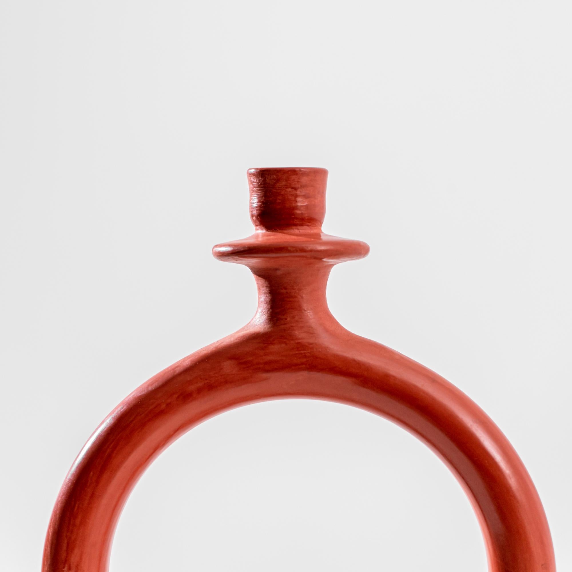 Candelero de Cerámica O Marroquí - Terracota en Nuevo estado para la venta en High Point, NC