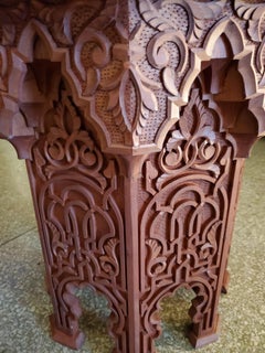 Moroccan Octagonal Wooden Side Table, 5LM24