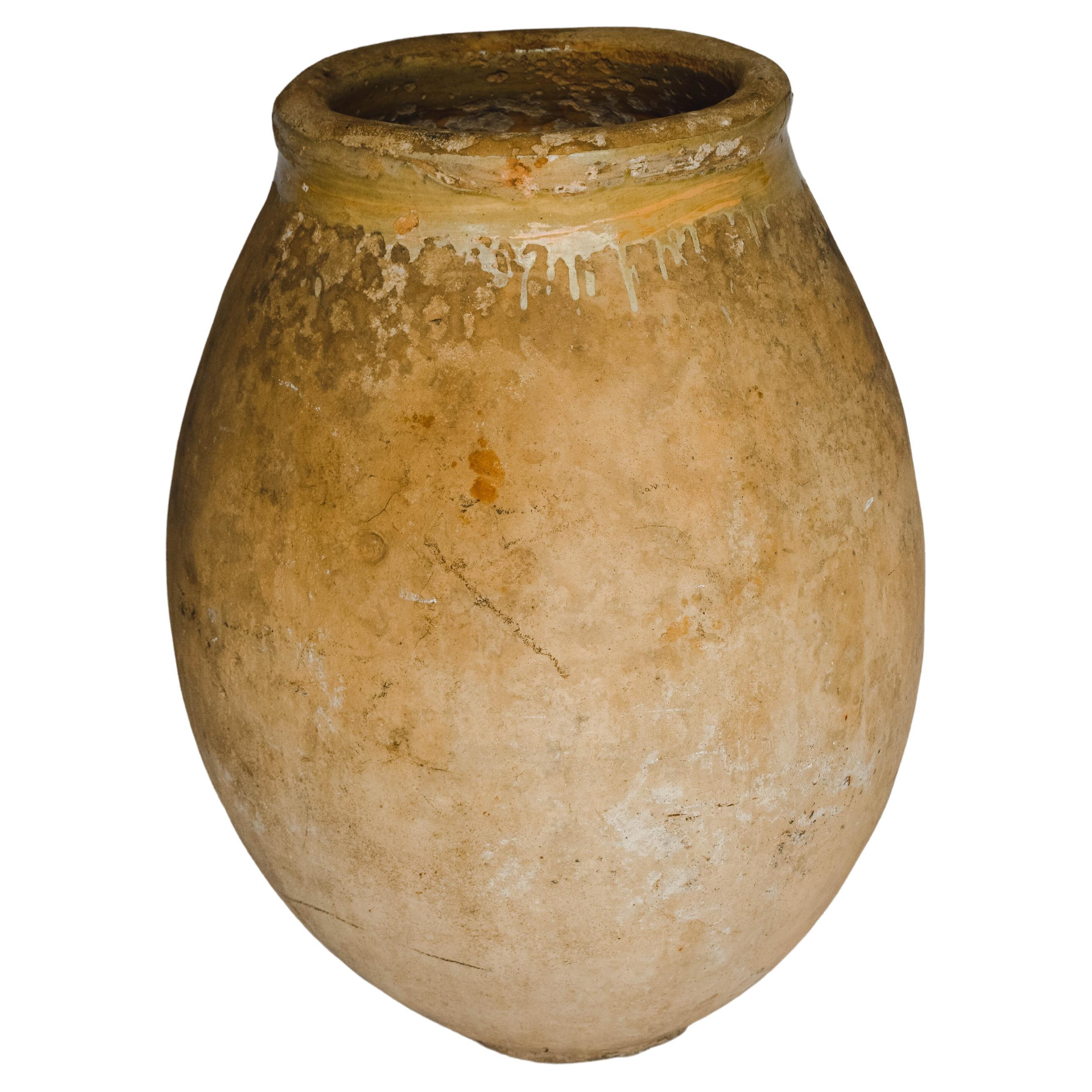 Turkish Olive Picking Galvanized Basket, more available at 1stDibs