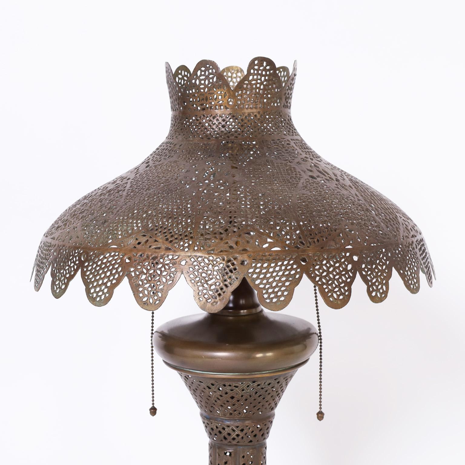 moroccan brass lamp shade