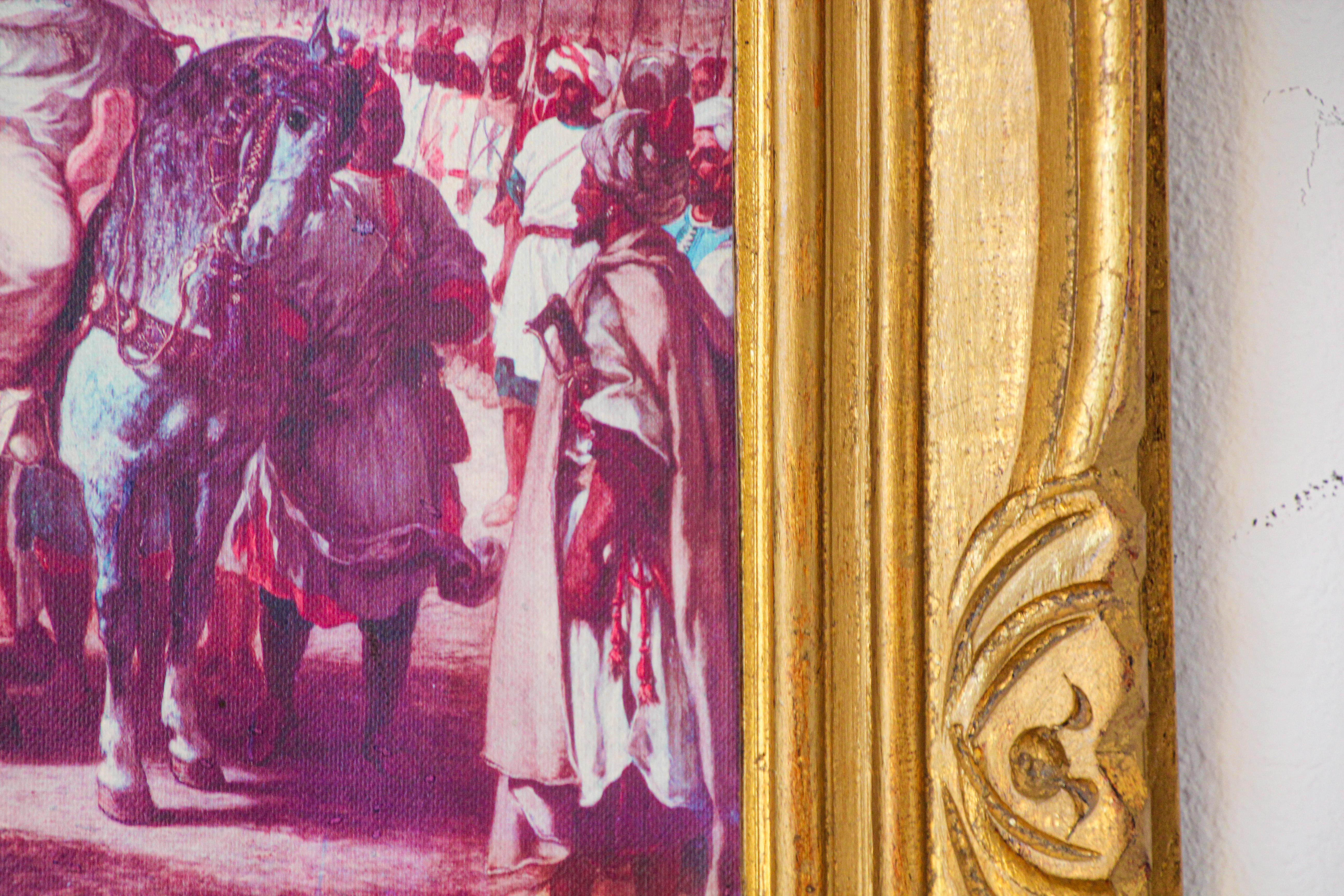Moroccan Orientalist Framed Giclee For Sale 4