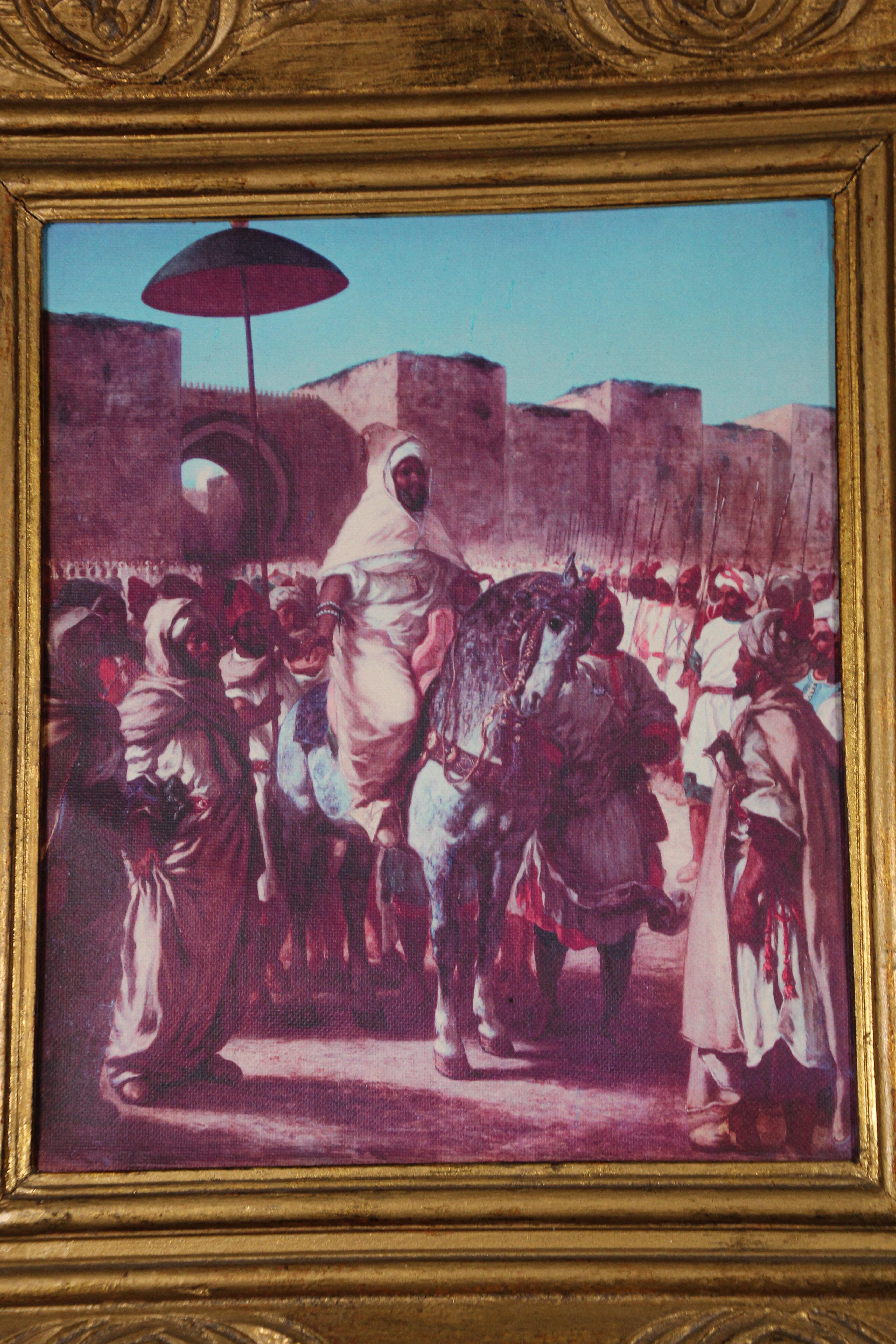 Moroccan Orientalist Framed Giclee In Good Condition In North Hollywood, CA