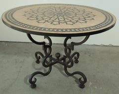Moroccan Outdoor Table in Mosaic Fez Moorish Design