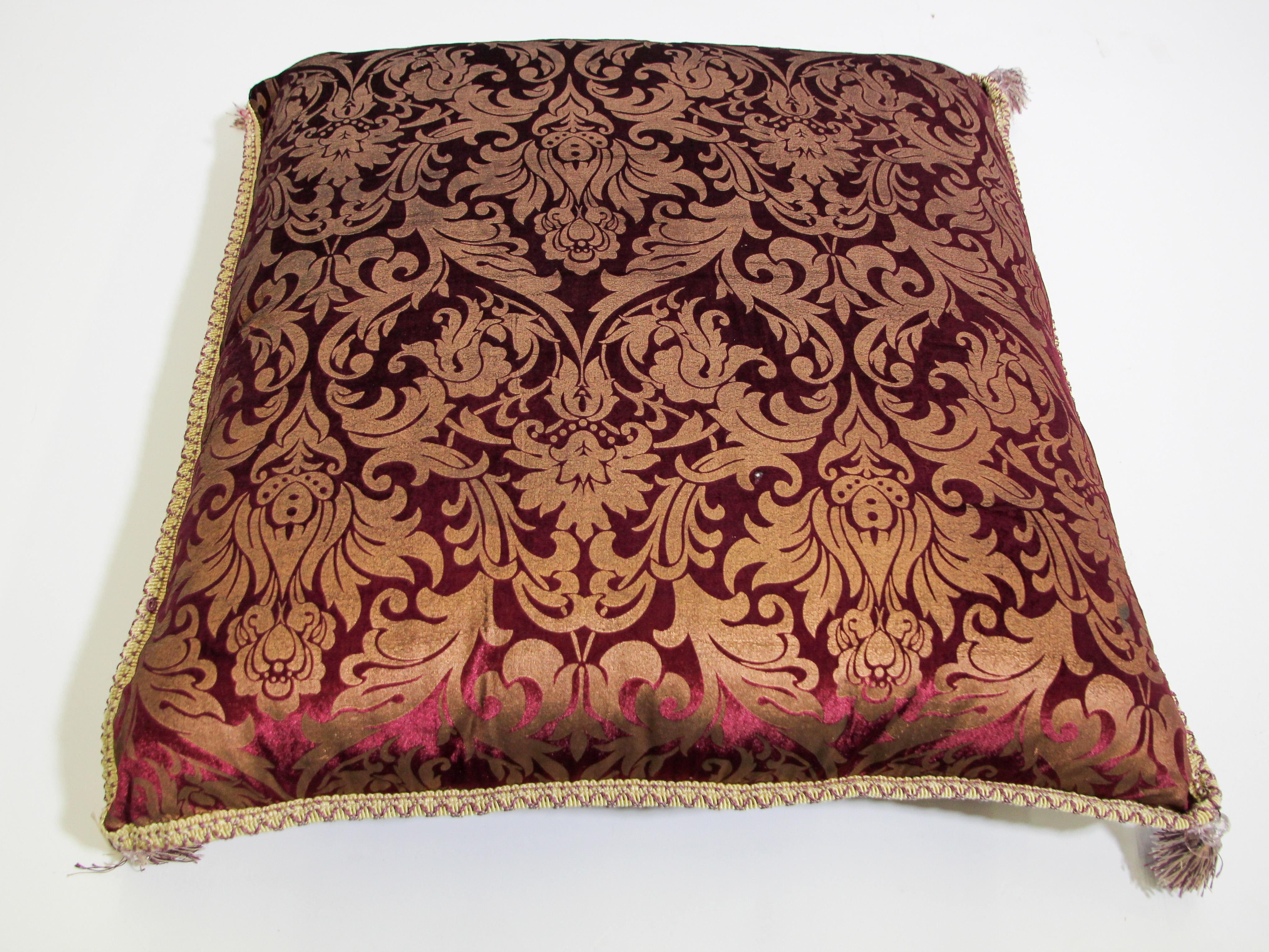 20th Century Moroccan Oversized Floor Pillow Cushion For Sale