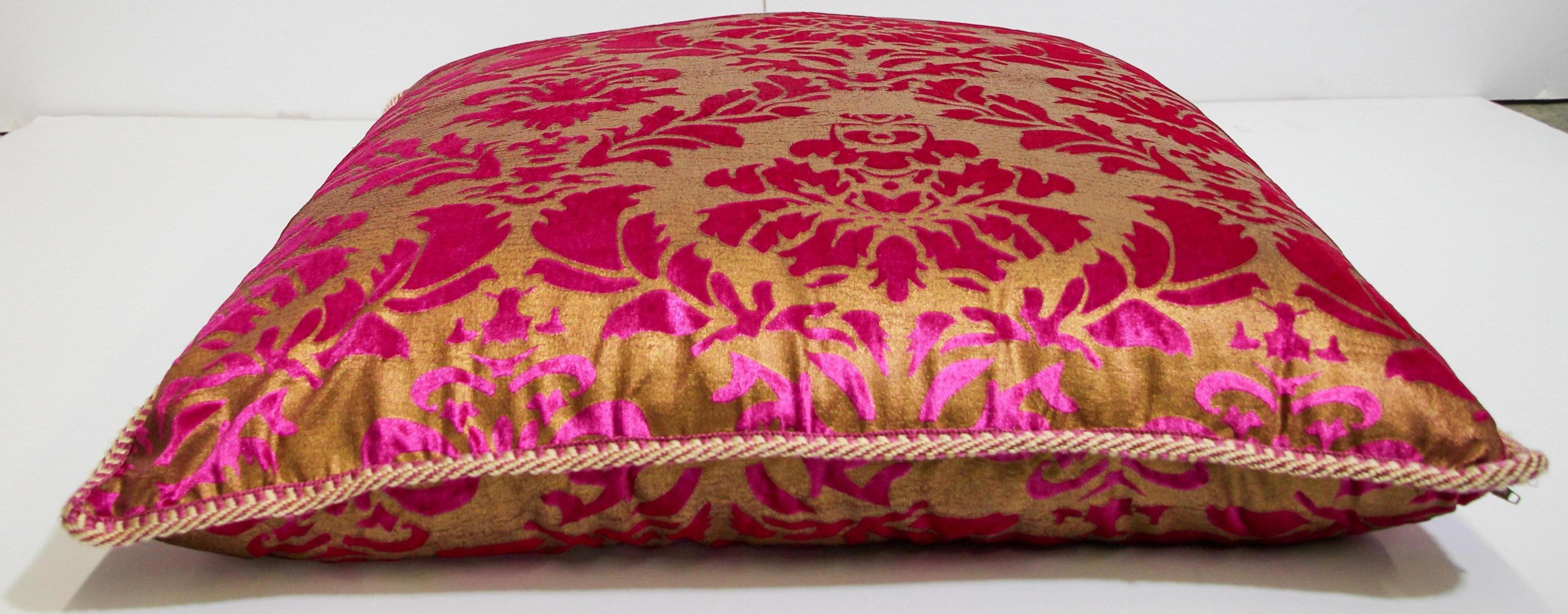 Kissen im maurischen Stil in Übergröße in Rosa und Gold (Maurisch) im Angebot