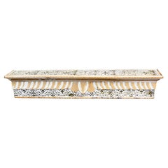 Moroccan Painted Folk Art Wall Shelf