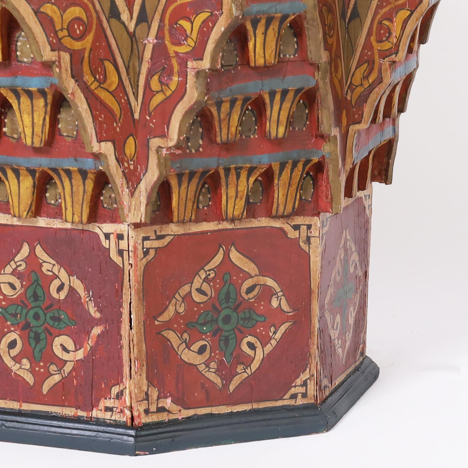 Porcelaine Stand ou table en carreaux peints marocains en vente