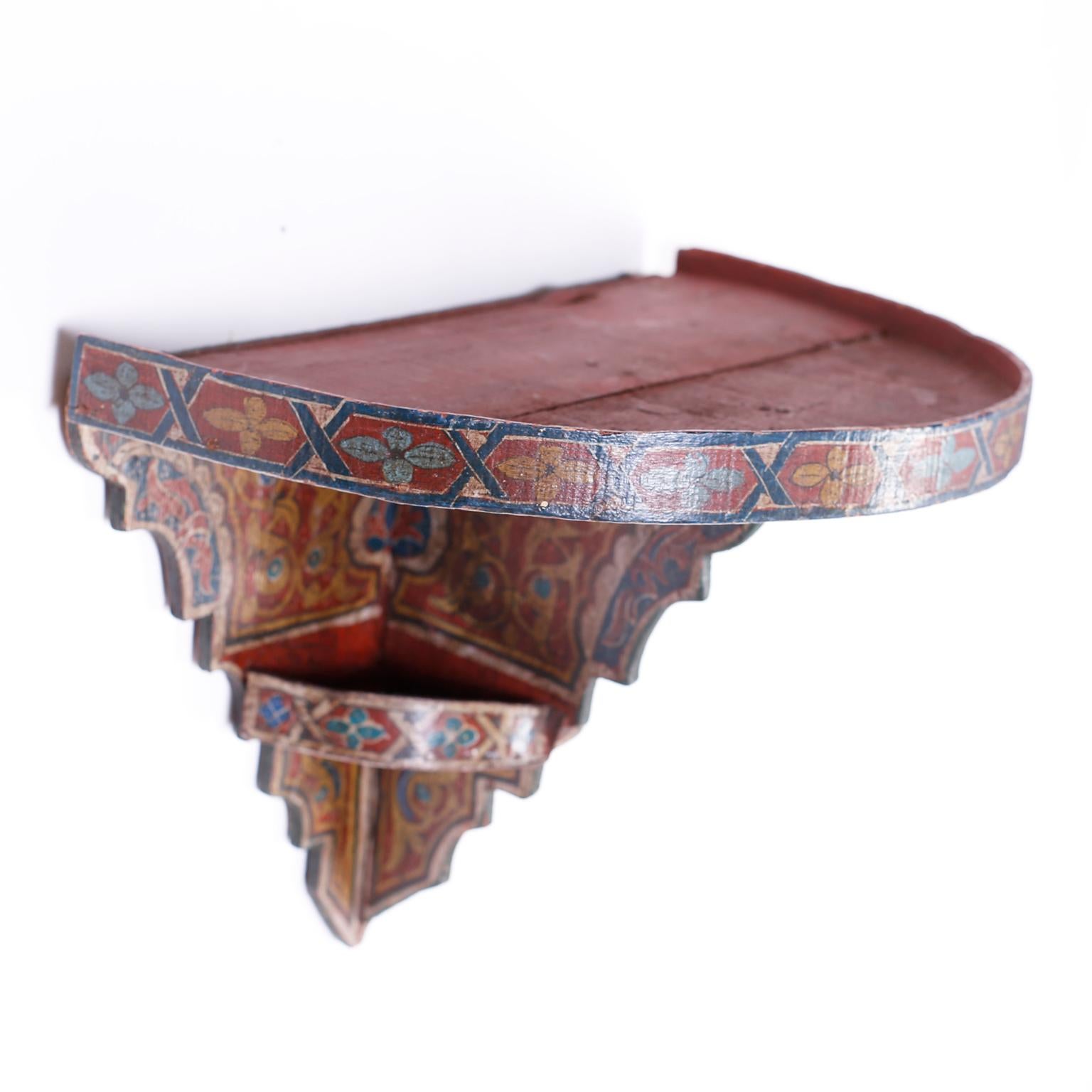 moroccan wall shelf