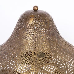Moroccan Pierced Brass Table Lamp