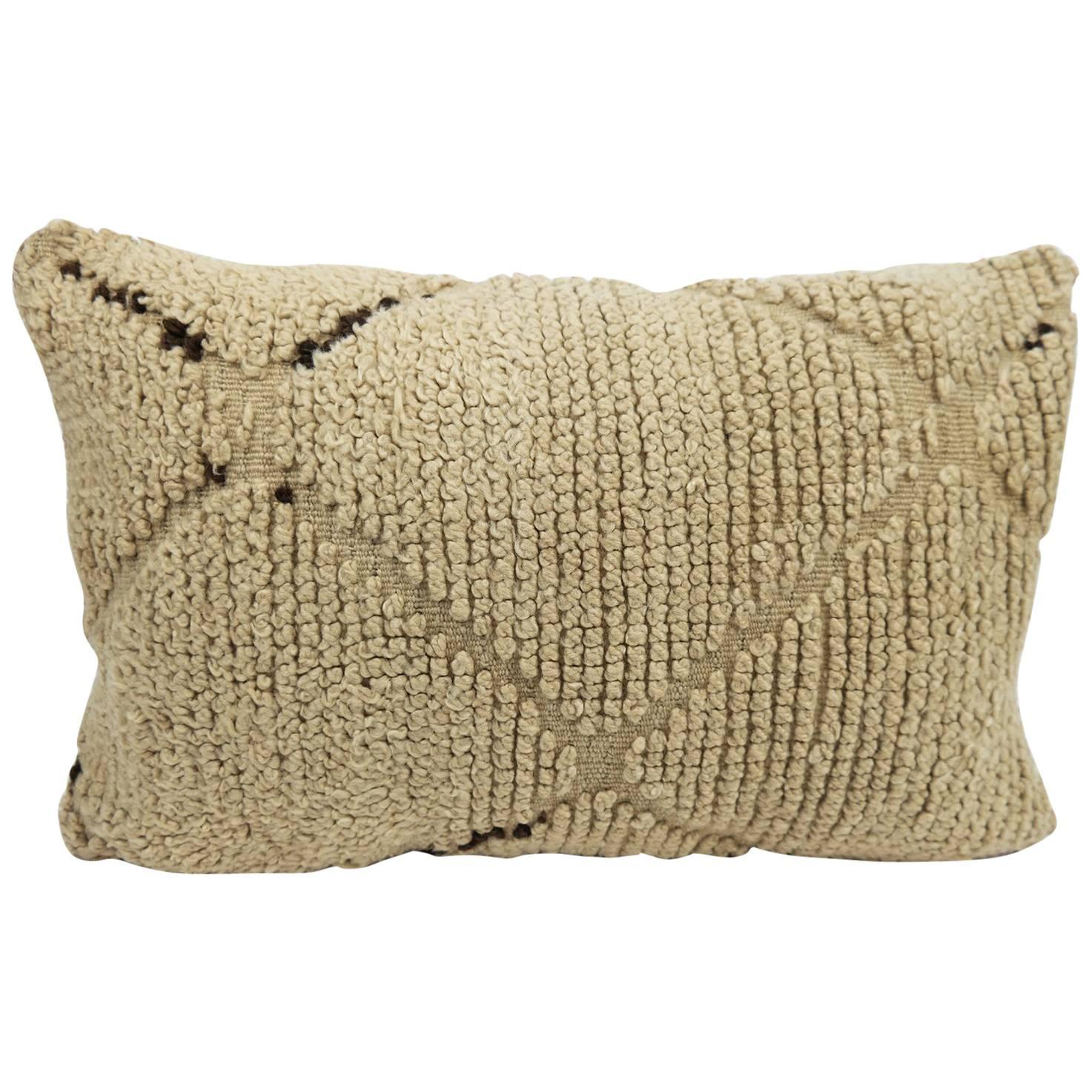 Moroccan Pillow Beni Ourain pillow from Morocco Berber Cushion For Sale