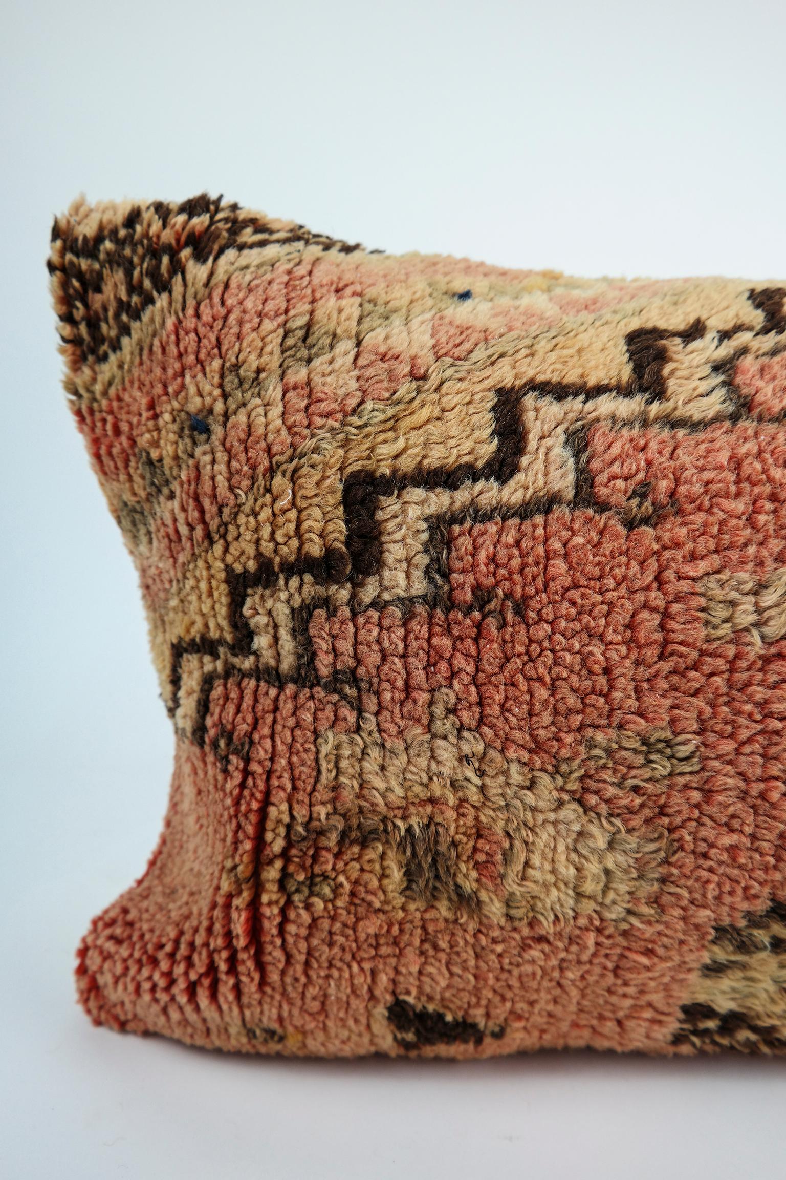 Woven Moroccan Pillow Bohemian Berber Cushion from Morocco