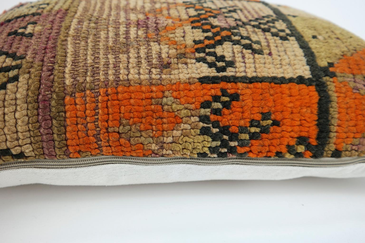 Woven Moroccan Pillow Bohemian Berber Cushion from Morocco