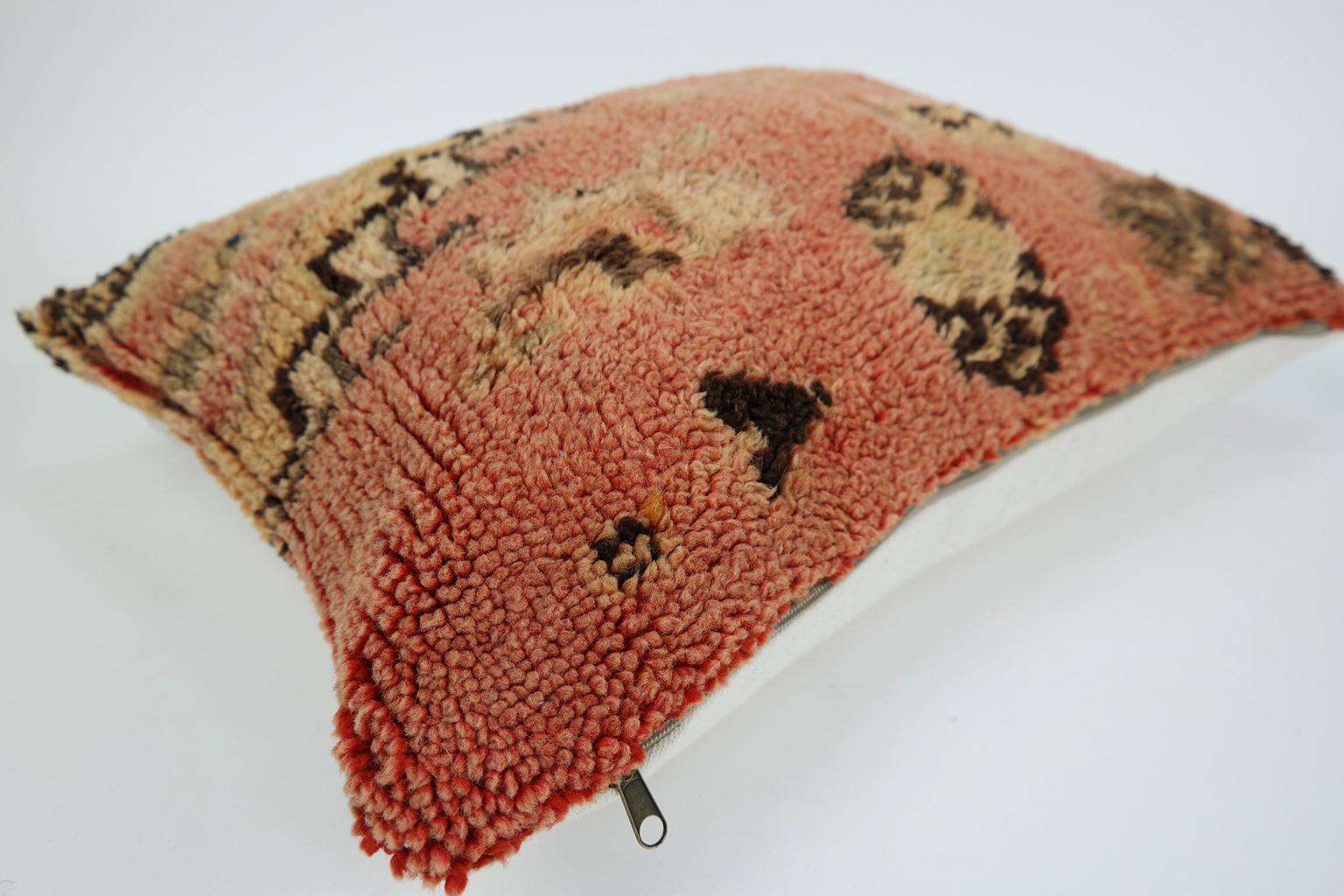 Late 20th Century Moroccan Pillow Bohemian Berber Cushion from Morocco