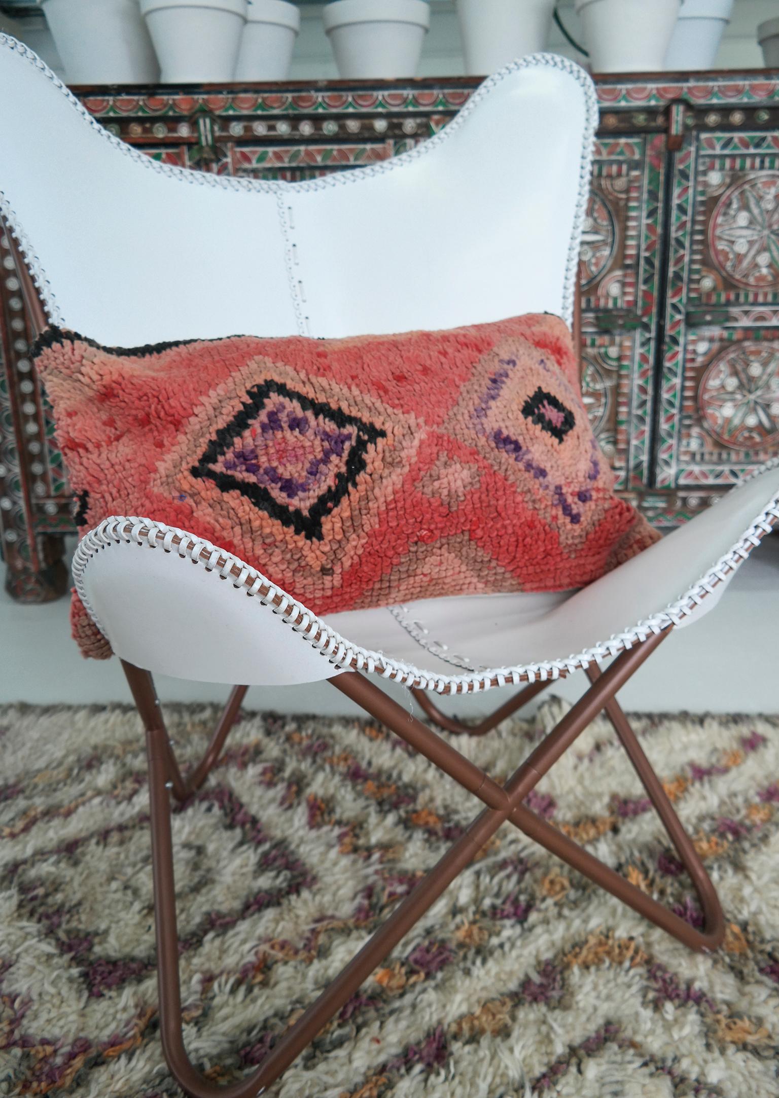 Late 20th Century Moroccan Pillow Bohemian Berber Cushion from Morocco