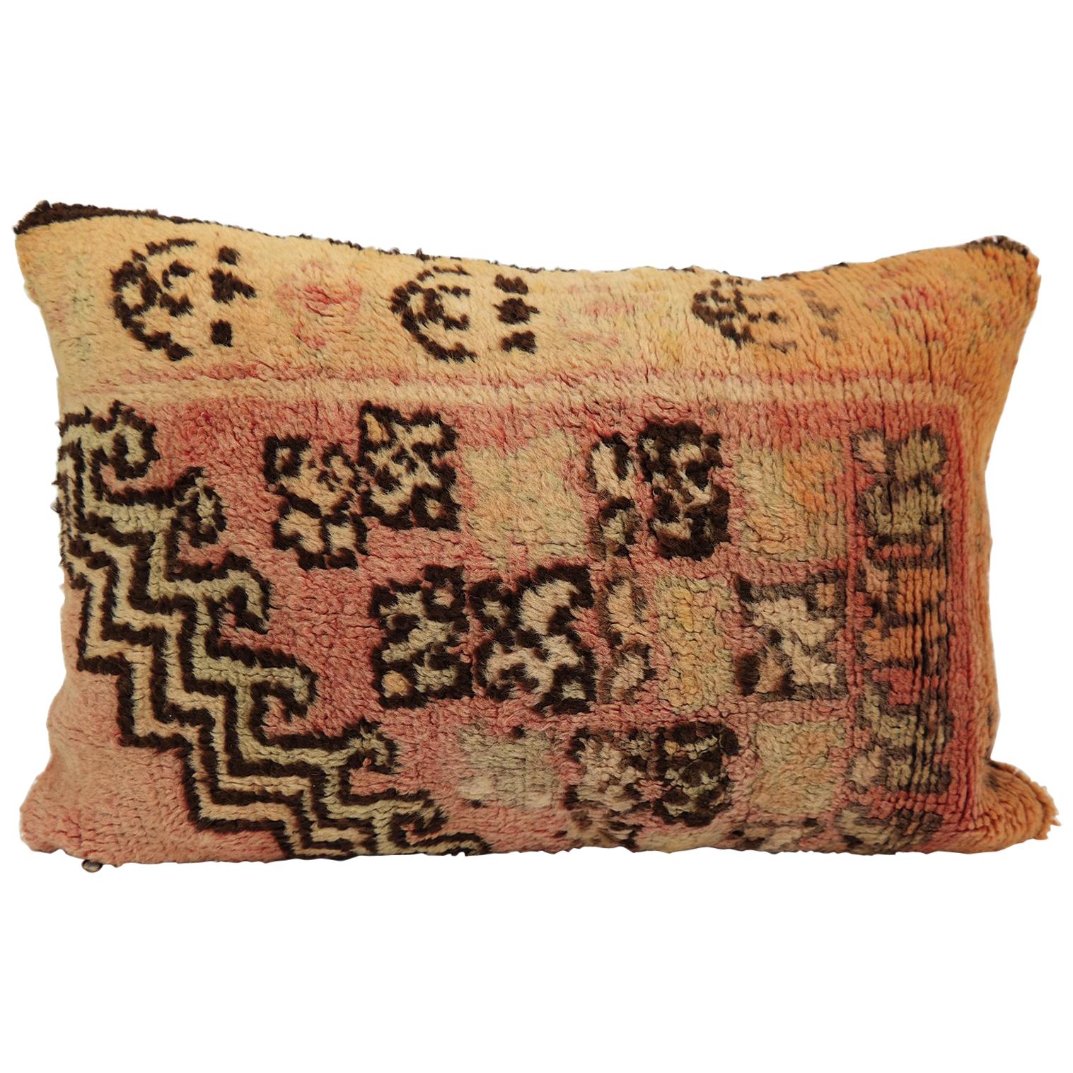 Moroccan Pillow Bohemian Berber Cushion from Morocco For Sale