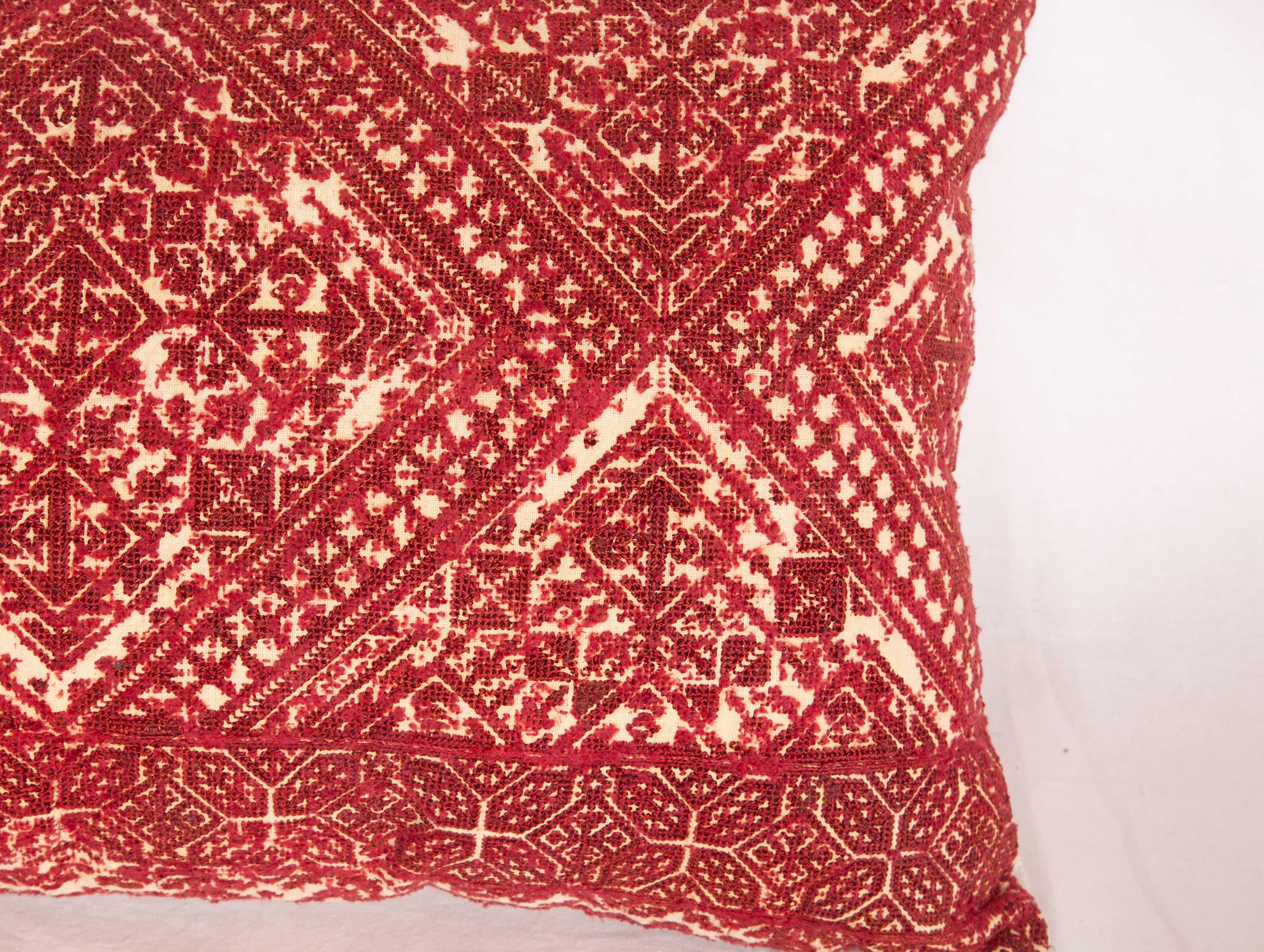 Silk Moroccan Pillow Cases Fashioned from a Fez Embroidery, Early 20th Century