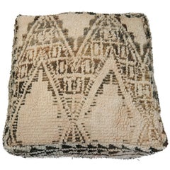 Moroccan Pouf Natural Floor Cushion Morocco Ottoman