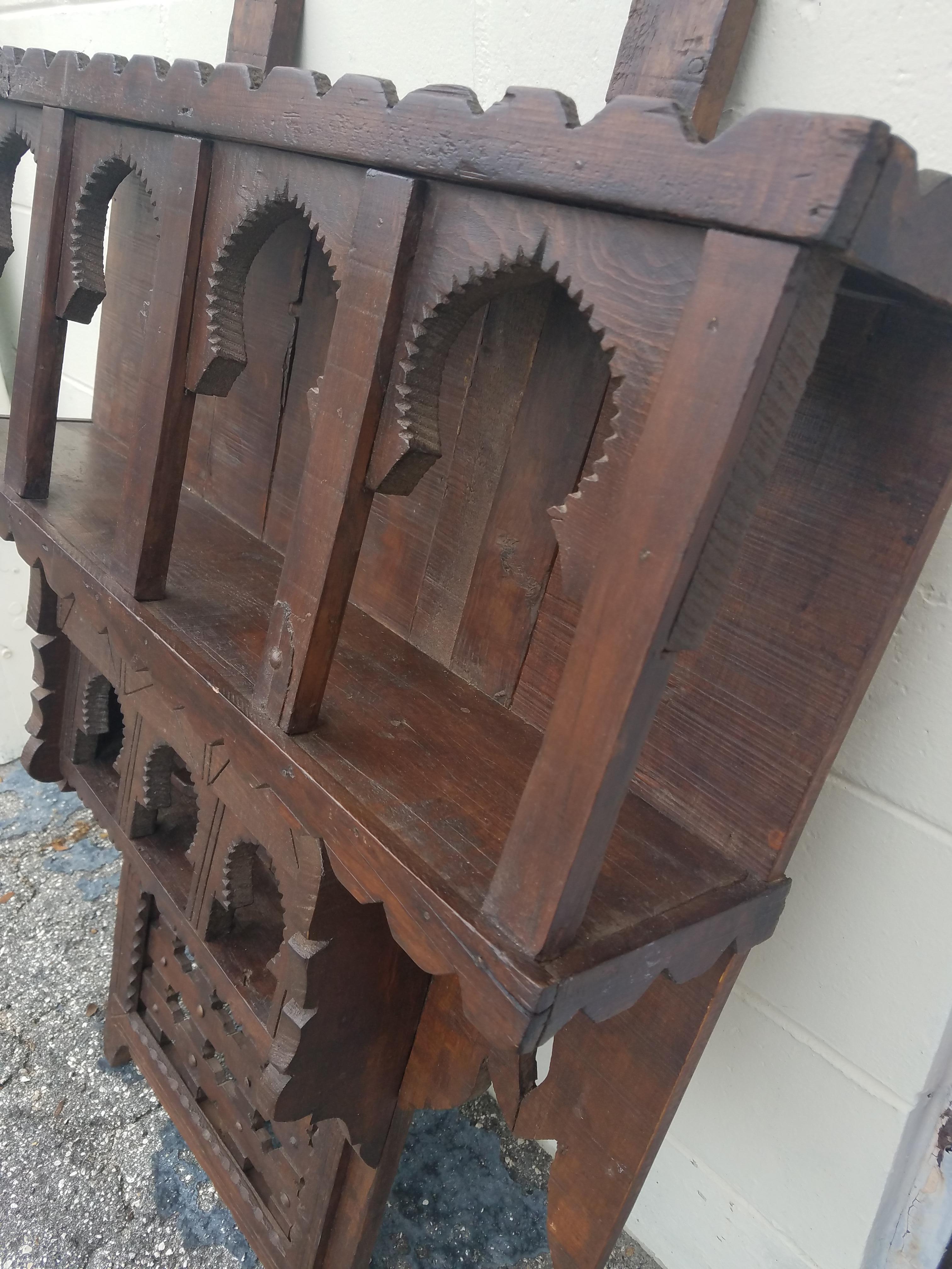 Moroccan Reclaimed Wood Wall Shelf, Ben 2 In New Condition For Sale In Orlando, FL