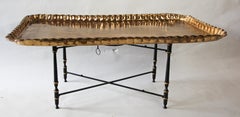 Moorish Rectangular Brass Tray Coffee Table
