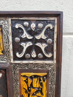 Moroccan Rectangular Camel Bone Mirror, 107LM24