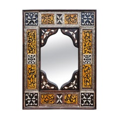 Moroccan Rectangular Camel Bone Mirror, 107LM24