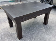 Moroccan Rectangular Wooden Coffee Table-Simple