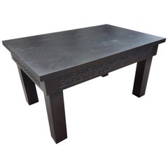 Moroccan Rectangular Wooden Coffee Table-Simple