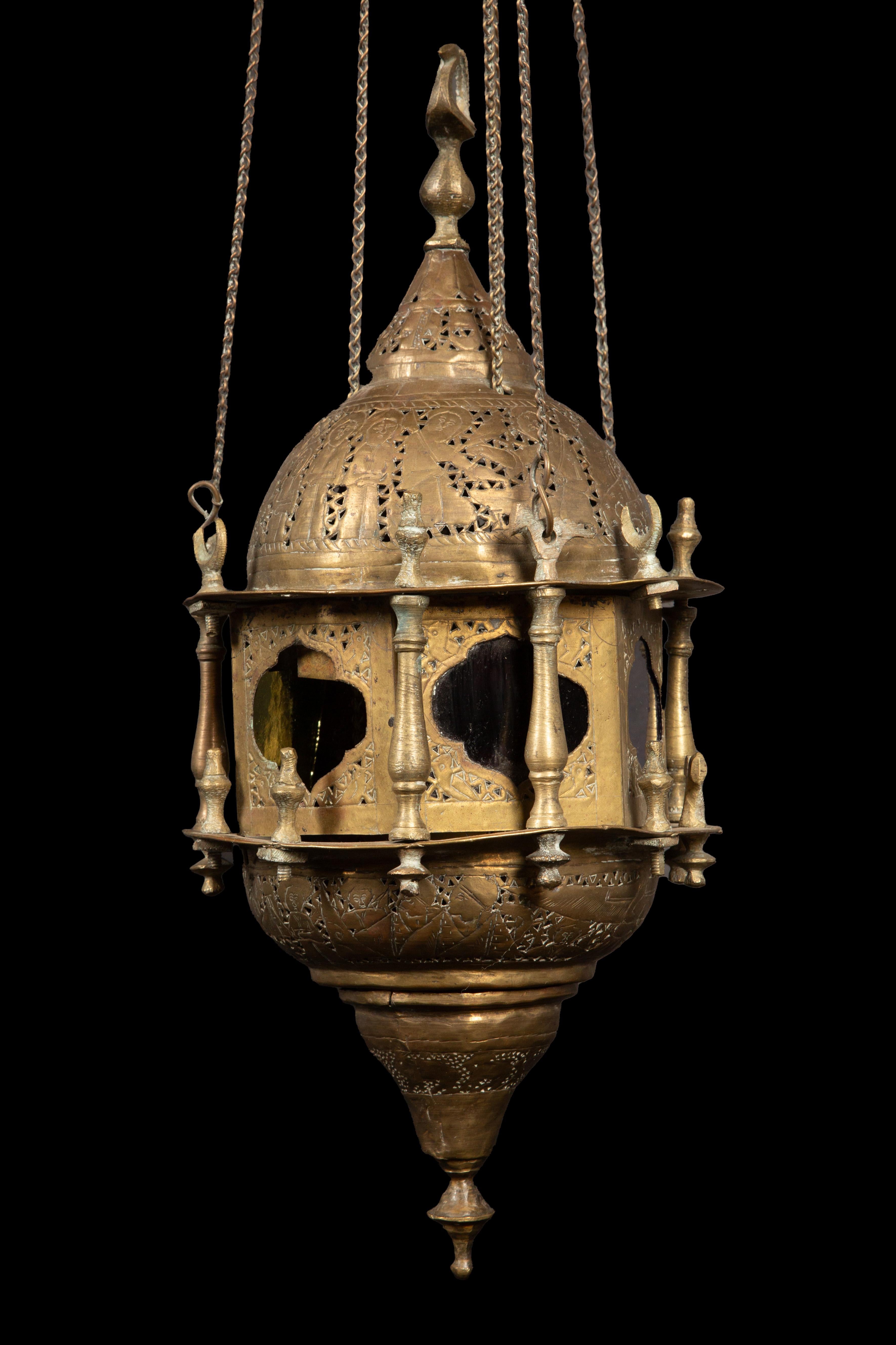 Other Moroccan Reticulated Brass Lantern
