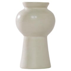 Moroccan Ceramic Reverso Vase - Egg Shell