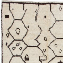 Contemporary Bespoke Moroccan-Style Wool Rug, 7 × 10 Ft - Made to measure.