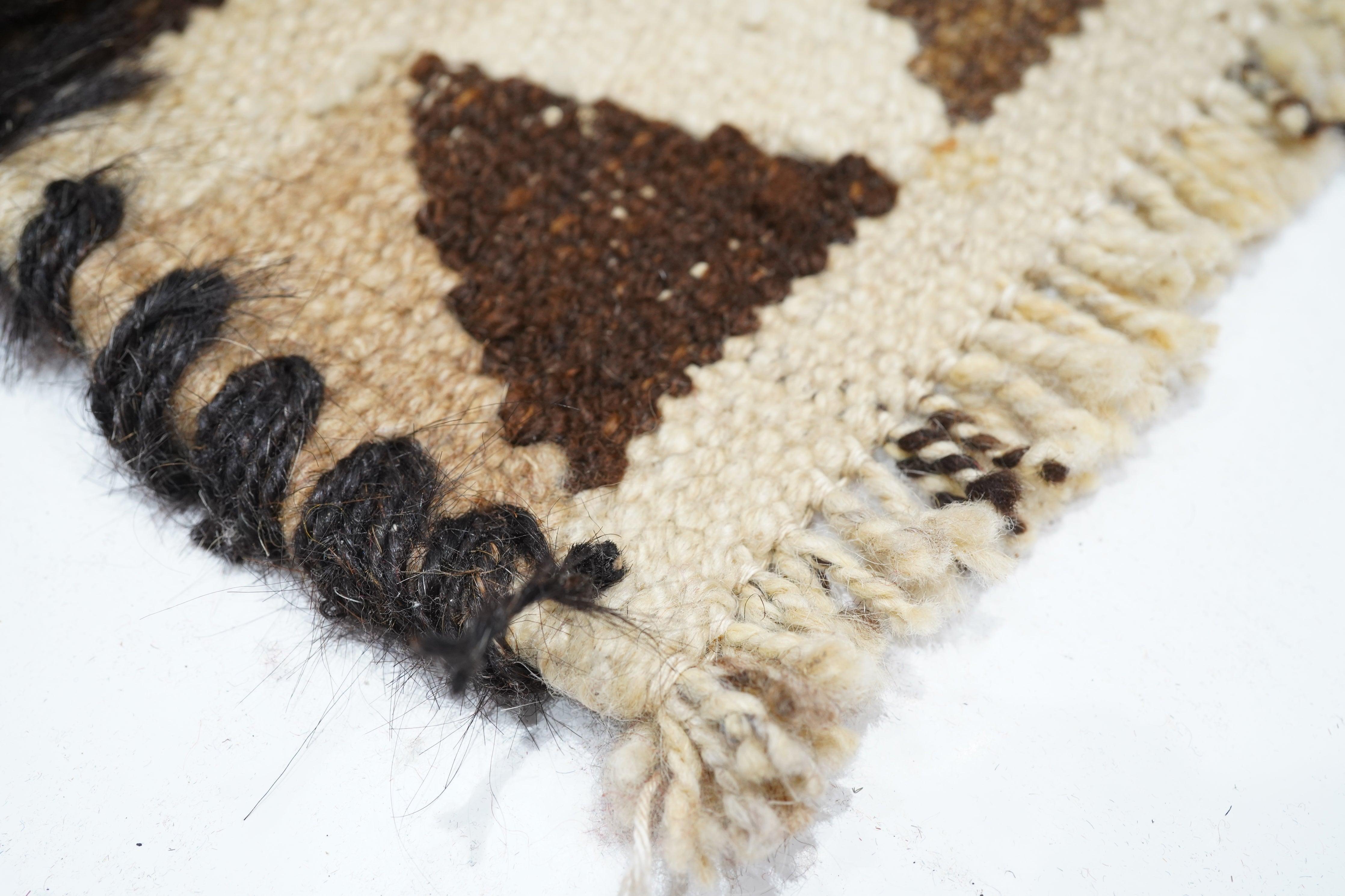 Marokkanischer Vintage-Teppich 3'1'' x 9'8'' (Wolle) im Angebot